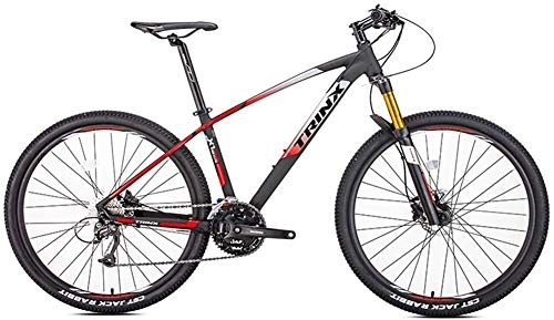 Vélo de montagnes : Suge Adulte Mountain Bikes, 27 Vitesses 27.5 Pouces Big Roues vlo Alpin, Cadre en Aluminium, VTT, Vlos Anti-Slip, Orange (Color : Grey)