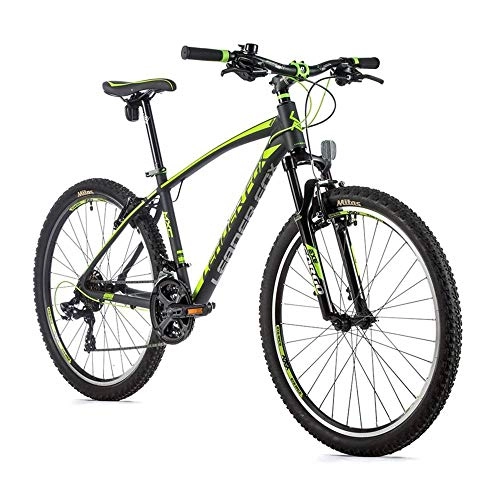 Vélo de montagnes : Velo Musculaire VTT 26 Leader Fox mxc 2020 Homme Gris Mat-Vert 7v Cadre 20 Pouces (Taille Adulte 180 à 188 cm)