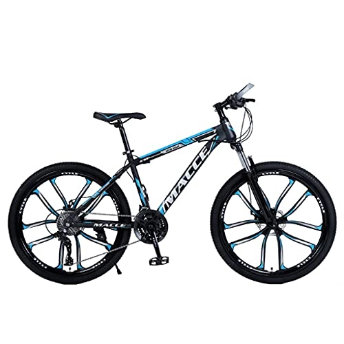 Vélo de montagnes : Vélo à vitesse variable absorbant les chocs en acier à haute teneur en carbone 170*100*80-100cm (24 / 26 pouces 21 / 24 / 27 vitesse noir rouge; noir vert; noir bleu; blanc bleu) vélo de fond