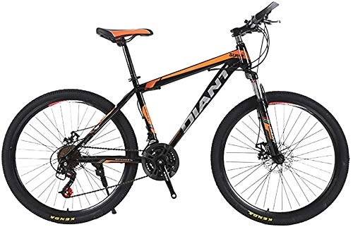 Vélo de montagnes : W&HH VTT pour Les Hommes 26inch 21speed Bike Double Frein à Disque Double Suspesion Bike Durable, Orange
