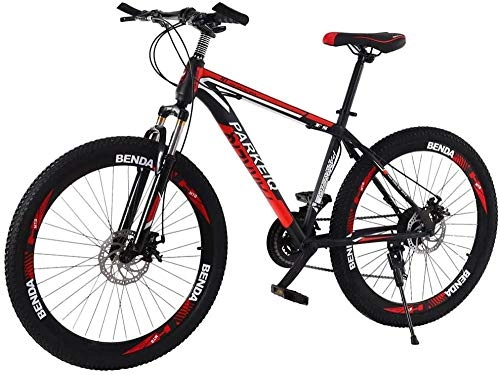 Vélo de montagnes : Wangwang454 26 inch Mountain Bike Outroad Mountain Bike with 21-Speed Double Disc Brakes Off-Road Bike Bike with Variable Speed Student Car Men and Women