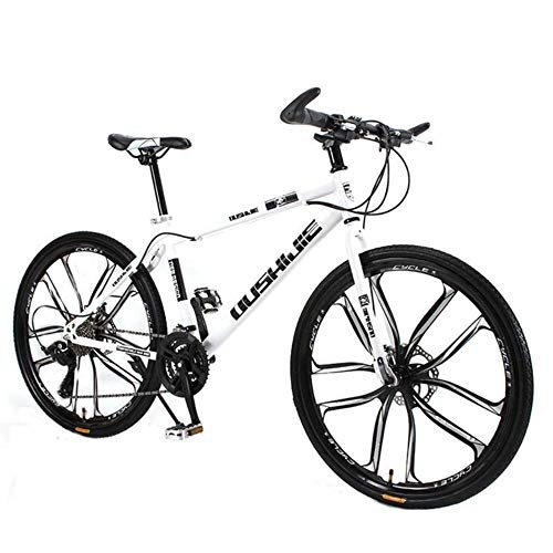 Vélo de montagnes : WND Mountain Bike Bicycle 26 inch 24 Speed 10 Knife Students Adult Student Man and Woman Multicolor, White, 155-185cm
