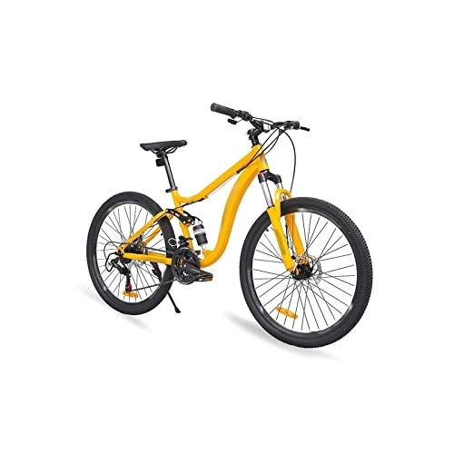 Vélo de montagnes : Wonzone zxc Vélo VTT pour homme en acier avec dérailleur, jaune (couleur : jaune, taille : XL)