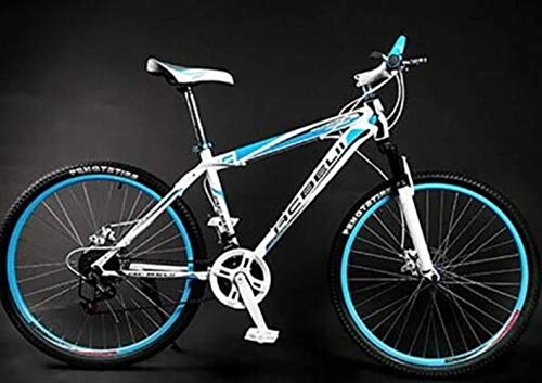 Vélo de montagnes : WYN Matériau en Acier au Carbone 21 Vitesses 26 Pouces Exercice de Cyclisme Manufa Cturer Vélo VTT, Bleu