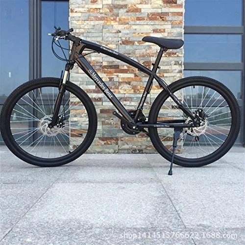 Vélo de montagnes : YiWu VTT Vélo 26 Pouces Une Roue à Double Disque de Frein VTT (Colore : Spoke Wheel Black, Dimensioni : 26 inch x17 inch)