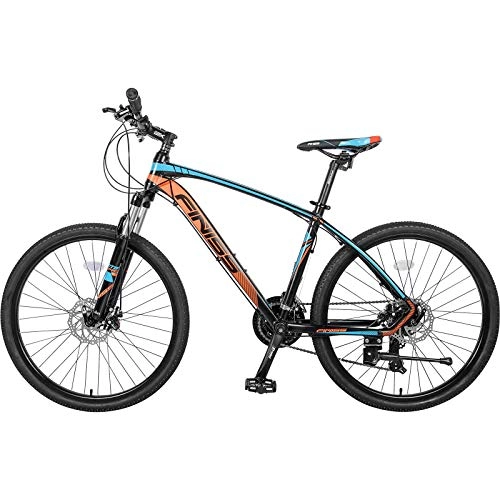 Vélo de montagnes : YXACETX 26 Pouces De Montagne en Aluminium à Vélo De Montagne 24 Vitesses avec Fourche Suspension Blue