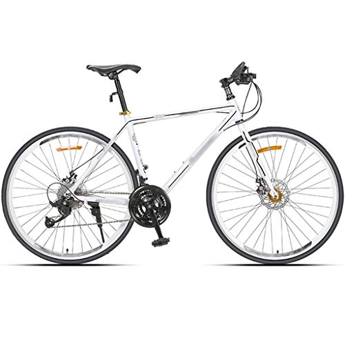 Vélo de montagnes : YXFYXF Dual Suspension Super léger vélo, vélo de Route avec Freins à Double Disque, Alliage d'aluminium à 27 Vitesses VTT, 9 posi (Color : White, Size : 27.5 inches)