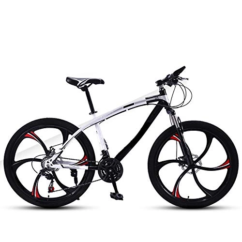 Vélo de montagnes : ZJBKX VTT 26 pouces, adulte mâle et femelle, vitesse variable, double frein à disque, double amortisseur de chocs, vélo ultra léger 24 vitesses