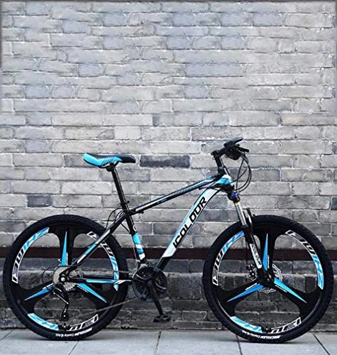 Vélo de montagnes : ZTBXQ Fitness Sports en Plein air 26 Pouces VTT Double Frein à Disque Trek Bike Cadre en Alliage d'aluminium / Roues Plage motoneige vélo Bleu 21 Vitesses