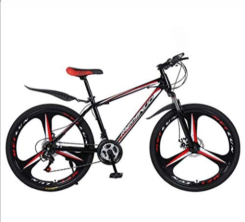 Vélo de montagnes : ZTYD Montagne 26po 21 Speed ​​Bike pour Adulte, légère en Acier au Carbone Plein Cadre, Suspension des Roues Avant de vélos Hommes, Frein à Disque, C, 24Speed
