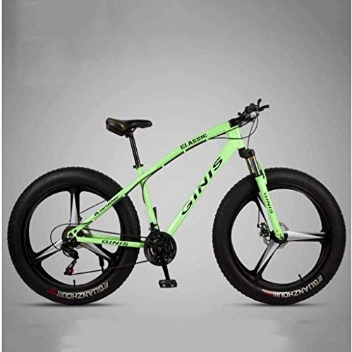 Vélos de montagne Fat Tires : Adult-bcycles BMX VTT Semi-Rigide, Cadre en Acier Haute teneur en Carbone 4, 0 Fat Tire Bike Mountain Trail, Femmes Hommes Vlo de Montagne avec Double Disque de Frein