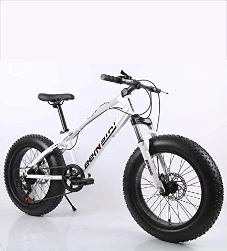 Vélos de montagne Fat Tires : AISHFP Fat Tire Mens Mountain Bike, Double Frein à Disque / Haut-Carbone Cadre en Acier Vélos Cruiser, Plage de motoneige vélo, 26 Pouces Roues, A, 24 Speed