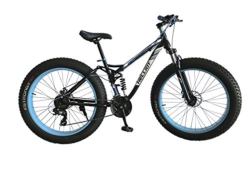 Vélos de montagne Fat Tires : Helliot Bikes Fat01Azul Vélo Mixte Adulte, Bleu / Noir
