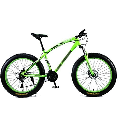 Vélos de montagne Fat Tires : Wonzone zxc Vélo VTT Fat Tire Bikes Absorbeurs de chocs Vélo Snow Bike (couleur : vert)