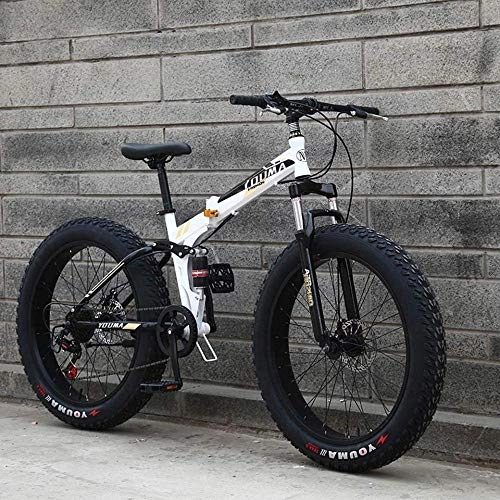 Vélos de montagne pliant : Adult-bcycles BMX Vlos de montagne Hommes, 26inch Fat Tire Hardtail motoneige, cadre de double suspension et fourche suspension Tout Terrain Montagne Vlo Adulte ( Color : E , Size : 27 speed )