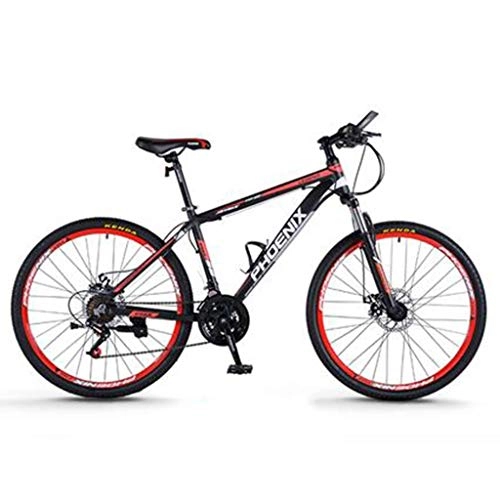 Vélos de montagne pliant : Dsrgwe VTT, VTT, Cadre en Alliage d'aluminium Vélos hardtails, Double Frein à Disque et Suspension Avant, 26 Pouces, 27.5inch Roues (Color : Black+Red, Size : 27.5inch)