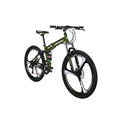 Vélos de montagne pliant : Eurobike Vélo pliable G4 de 66 cm pour adulte - Vert