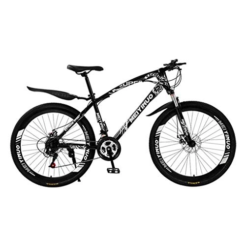 Vélos de montagne pliant : GXQZCL-1 VTT, vlo Tout Terrain, Mens VTT / Vlos, Suspension Avant et Double Disque de Frein, Roues 26 Pouces MTB Bike (Color : Black, Size : 21-Speed)