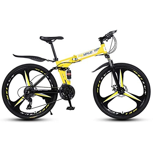 Vélos de montagne pliant : Vélo de Montagne Pliable 26Pouces, Pliant VTT Vélo, Pliable Bicyclette pour Homme et Femme approprié au Cycle extérieur(Color : Black)