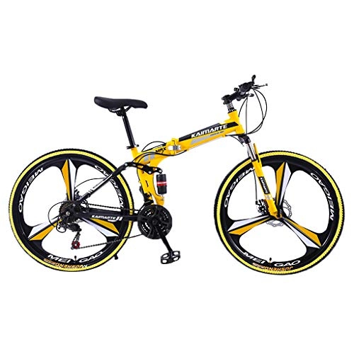 Vélos de montagne pliant : Vélo VTT Shimano Shimano 21 Speed 26 pouces en acier carbone - Vélo de montagne pliable - Vélo de montagne de 26" à 21 vitesses