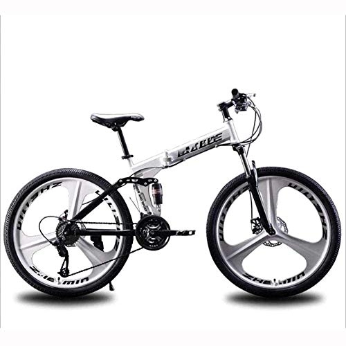 Vélos de montagne pliant : XHLLX 26 Pouces en Aluminium Prêt De Vélos en Aluminium, Pliable VTT, Homme Femme But Général Plage Motoneige Vélo, Vélo Double Disque De Frein, B