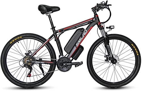 Vélos de montagne électriques : 26" VTT électrique Vélo de Montagne C6, Vélos électriques pour Hommes avec Batterie Li-ION 48V 13Ah et 72N.m | Transmission 21 Vitesses, 40-90KM, Certification CE