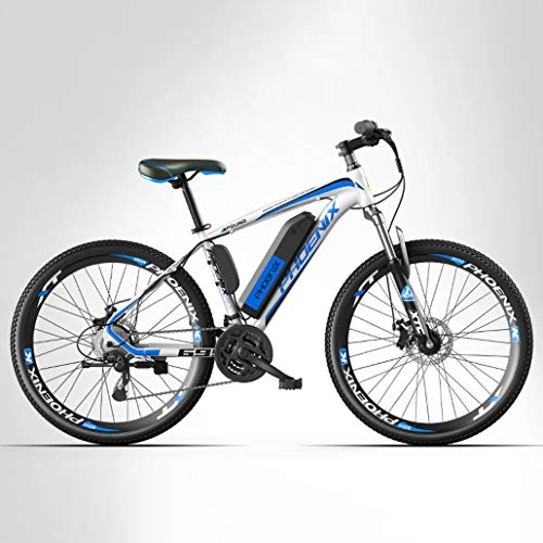 Vélos de montagne électriques : Adulte Montagne Vélo électrique Hommes, 27 Vitesses Hors Route vélo électrique, vélos électriques 250W, 36V Batterie au Lithium, 27, 5 Pouces Roues, B, 10AH