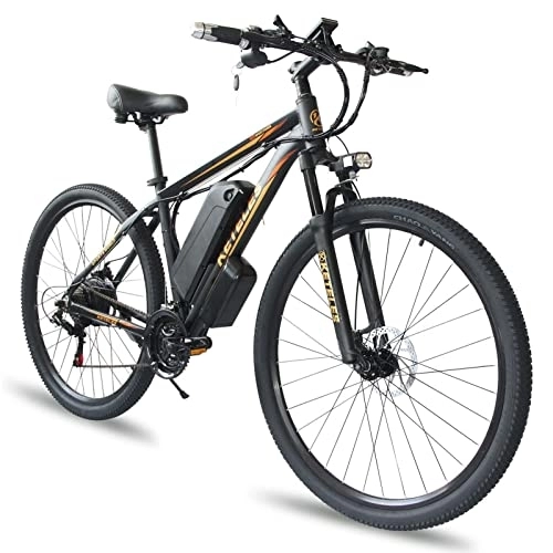 Vélos de montagne électriques : BYINGWD évitement, Vélos électriques, Vélos électriques Adultes, Vélos De Montagne électriques ， 29 Pouces Bikes électriques pour Adultes, Vélo électrique E-vélo ， 21 Vitesses(Color:Le Noir)