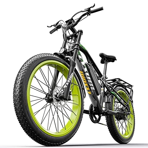 Vélos de montagne électriques : Cysum M900 Pro Vélo électrique Fat E-Bike 26 Pouces VTT électrique pour Homme et Femme (Vert)
