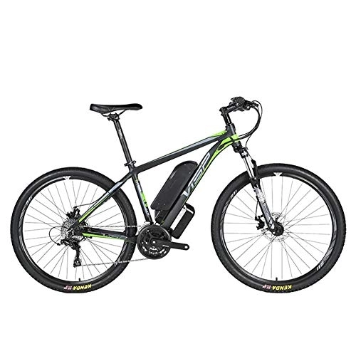 Vélos de montagne électriques : D&XQX VTT électrique (26-29 Pouces), avec Grande Amovible Capacité Lithium-ION (36V 250W), vélo électrique 24 Speed ​​Gear et Trois Modes de Travail, Vert, 27.5 * 15.5in
