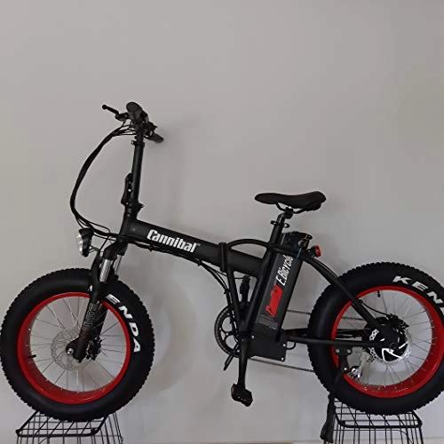 Vélos de montagne électriques : E BICYCLE CANNIBAL Fat Bike vlo lectrique Pliable 36 Volt 15.4 A 20 Pouces