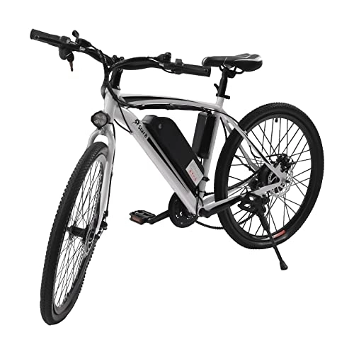Vélos de montagne électriques : Esyogen Vélo électrique VTT 26" amovible 250 W 21 vitesses, vélo électrique 25 km / h, endurance 20-30 km