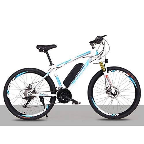 Vélos de montagne électriques : FASFSAF Vélo De Montagne Électrique pour Adultes, E-BIK pour Adultes, Engrenages De Transmission Professionnels 21-30 Vitesses, B, 27 Speed Flagship