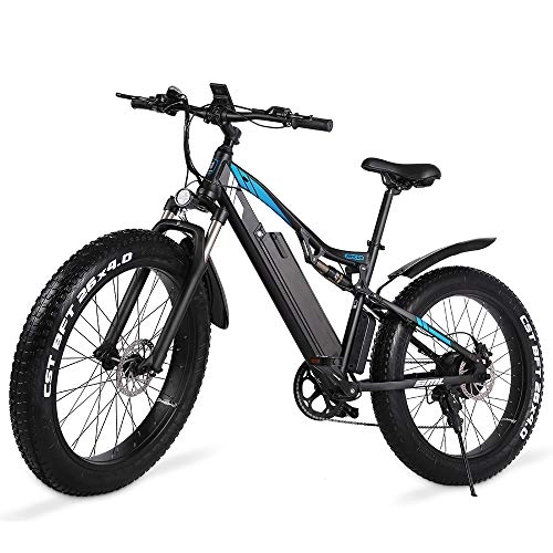 Vélos de montagne électriques : GUNAI Vélo Électrique 48V 1000W pour Adultes Gros Pneu VTT avec Système de Freinage Hydraulique Avant et Arrière XOD