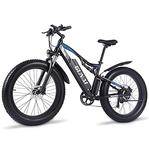 Vélos de montagne électriques : GUNAI Vélo électrique Adulte 1000w 26 Pouces Gros Pneu VTT avec Batterie Lithium-ION Amovible 48V 17AH et Double Absorption des Chocs