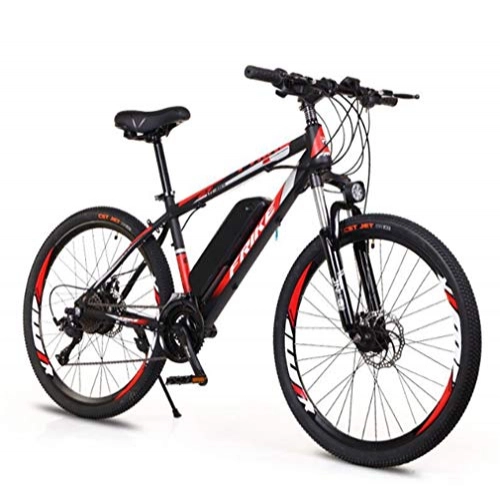 Vélos de montagne électriques : HAOXJ1 26 '' Electric Mountain Bike, Ville commuer vélo électrique avec Grande Amovible Capacité de la Batterie (36V 250W), vélo électrique 21 Speed ​​Gear (Color : Red 1)