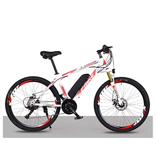Vélos de montagne électriques : HUO FEI NIAO 26" Electric City Bike, Amovible 8 / 10Ah Lithium-ION Batterie intgr (36V 8AH 250W), 21 / 27 Speed Gear et Trois Modes de Travail (Taille : 21-Speed Flagship)