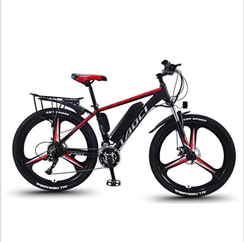 Vélos de montagne électriques : JXXU Vélos électriques pour Adultes, Vélos électriques en Alliage De Magnésium, Vélos Tout Terrain, 26"36V 350W 13Ah Batterie Lithium-ION Amovible Mountain Ebike pour Hommes(Color:Une)