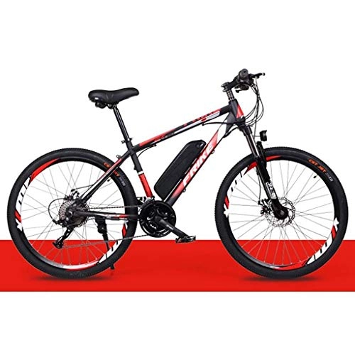 Vélos de montagne électriques : JXXU Électrique for VTT Adultes, 250W Ebike 26" Vélos Tout Terrain antichocs, 36V 10Ah Amovible au Lithium-ION Rechargeable Vélo de Montagne for Hommes Femmes (Color : D)