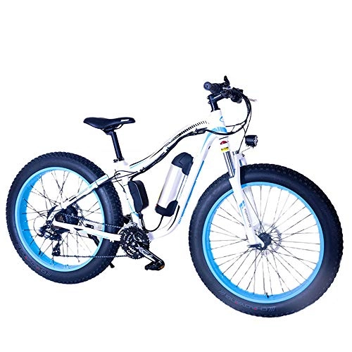 Vélos de montagne électriques : Motoneige Vélo électrique Pliant Électrique Large Pneu VTT Alliage Cadre Solide Frein À Disque