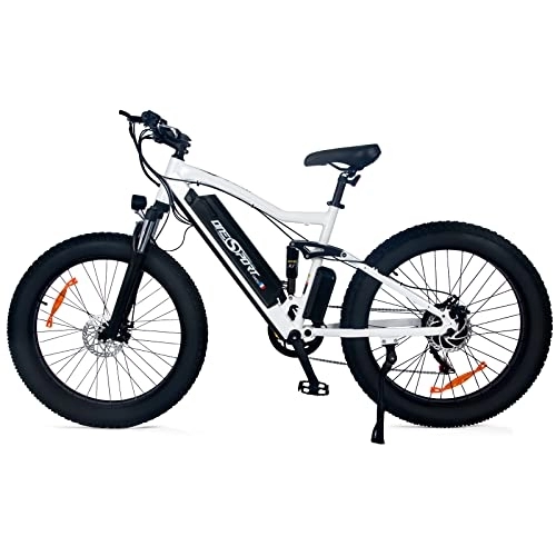 Vélos de montagne électriques : OneSport Velo Electrique VTT Electrique：Velo Electrique Homme 48v Fat Bike Electrique 26 Pouces Velo Electrique Adulte VTT Electrique Homme