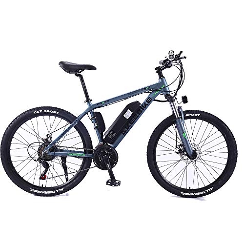 Vélos de montagne électriques : QDWRF Vélo électrique VTT E-Bike avec Shimano 27 Vitesses, 350W, 8AH / 10AH / 13AH, Batterie Lithium-ION 36V, Vélo De Ville Pedelec 13AH