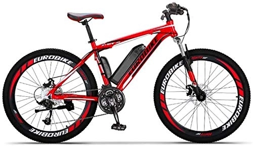 Vélos de montagne électriques : RDJM Vélo électrique, Vélo de Montagne électrique Adulte, Batterie au Lithium 36V, Alliage d'aluminium aérospatial 27 vélos de vélo électrique 26 Pouces Roues (Color : A, Size : 35KM)