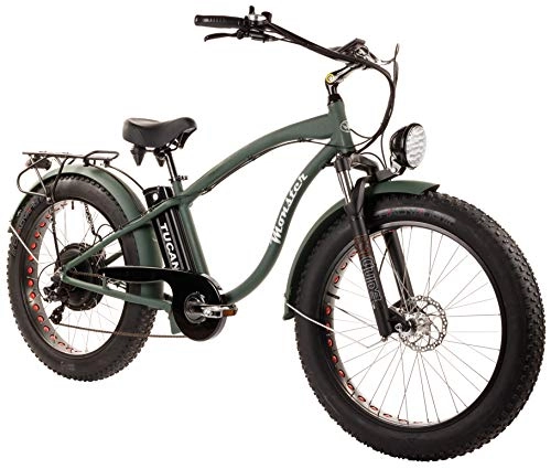 Vélos de montagne électriques : Tucano Bikes Monster 26. Vlo lectrique 26" Moteur: 1.000W-48V Suspension Avant Freins hydrauliques Vitesse Maximale: 42km / H Batterie: 48V AH (Vert)