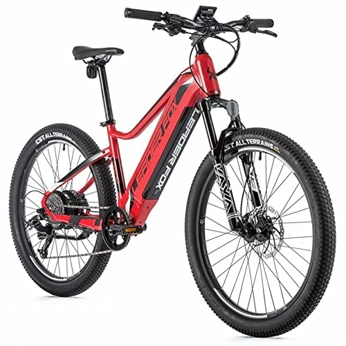 Vélos de montagne électriques : Velo Electrique-VAE VTT Leader Fox 26'' arimo 2021 Mixte Rouge-Noir 8v Moteur Roue AR bafang 36v 45nm Batterie 15ah (14'' - h38cm - Taille XS - pour Adulte de 148cm à 158cm)