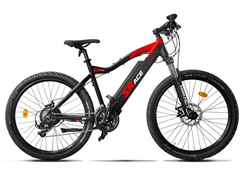Vélos de montagne électriques : VG BIKES CRZ VTT électrique 27.5’- S-Race (Semi-intégré) 13Ah Noir / Rouge