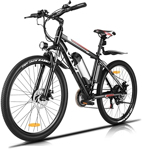 Vélos de montagne électriques : Vivi Vélo Électrique Adulte Vélo de Montagne, 26" VTT Electrique Homme Femme, Batterie 36V / 8Ah Amovible / Engrenages 21 Vitesses / Jusqu'à 24km / h