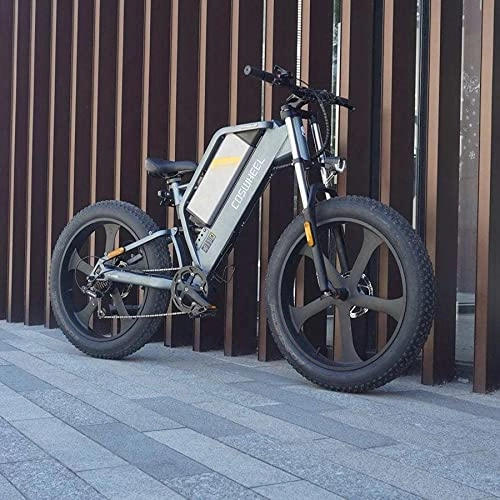 Vélos de montagne électriques : VTT électrique T26 de 66 cm, vélo électrique pour homme, batterie au lithium 25 A, suspension complète, avec 7 vitesses et régénérateur de puissance