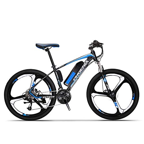 Vélos de montagne électriques : Vélo de Montagne électrique, 26" E-Bike Batterie Lithium-ION 36V 10Ah avec Moteur Haute Vitesse 250W 27 Vitesses Vélo de Ville, Noir, One Body
