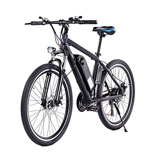 Vélos de montagne électriques : Vélo électrique de montagne pour adultes 26 pouces VTT électrique 250 W, 25 km / h pour adultes avec batterie amovible 48 V 8, 7 A, 21 vitesses